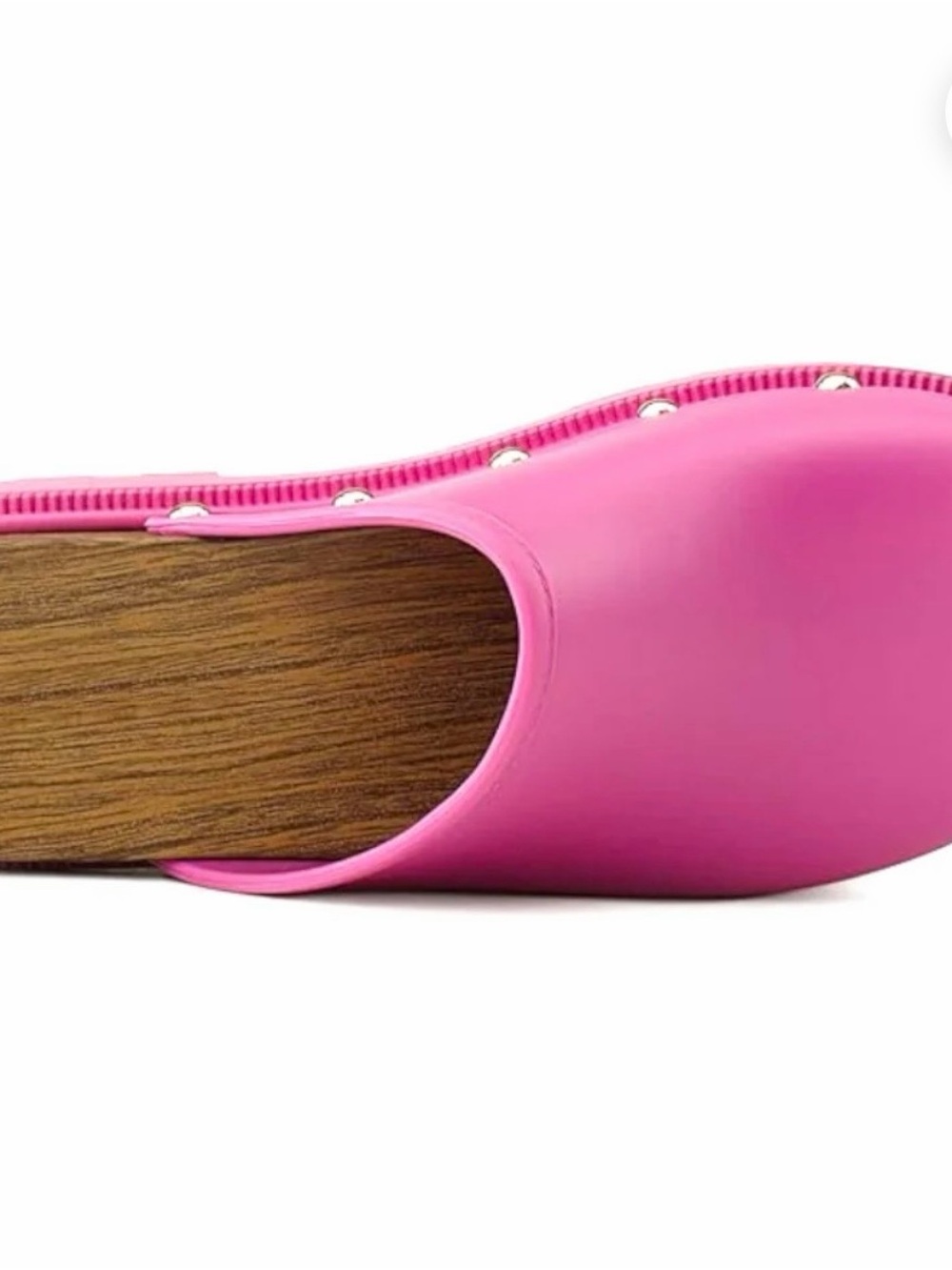 Liliana Hot Pink Platform Clog Mules - Picture 2 of 8